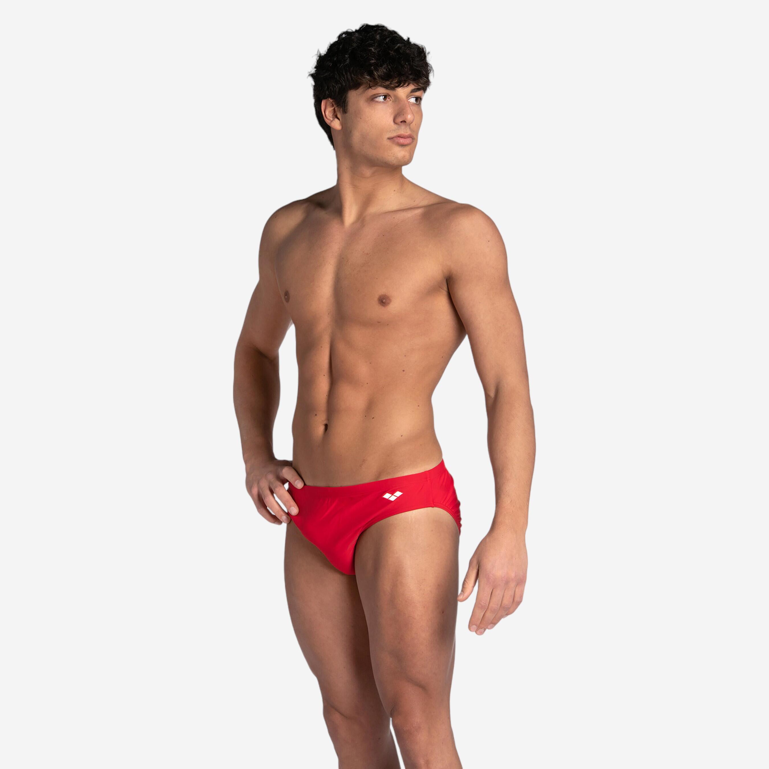 Maillot de bain homme rouge Decathlon